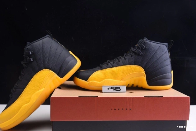 Reps TB Air Black Jordan 12 Retro University Gold 130690-070 0721